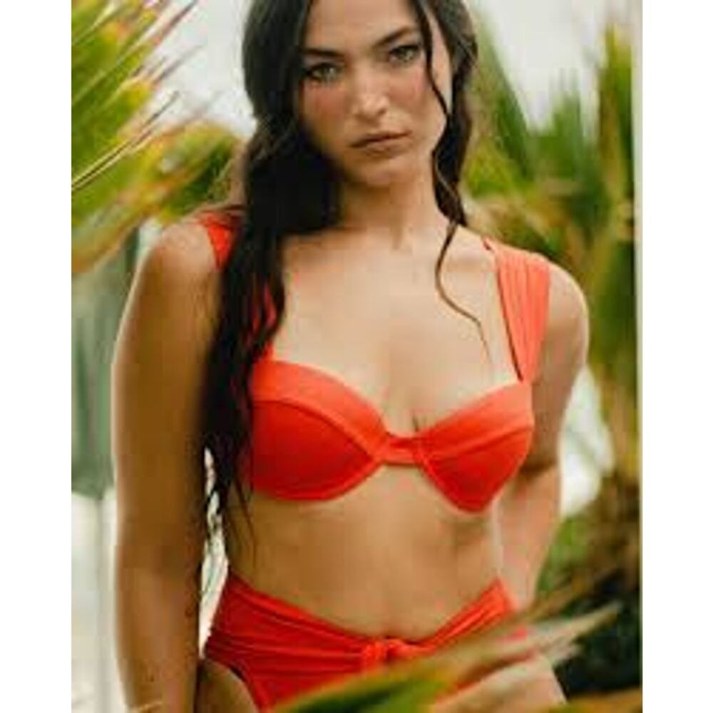 WE WORE WHAT 2 Pc Bikini Set Claudia Emily Size Small / S High Rise Belted